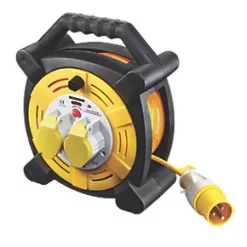 Brand new ⌛ Masterplug LVHLT2516/2-XD 16A 2-Gang 25m Cable Reel 110V 🧨